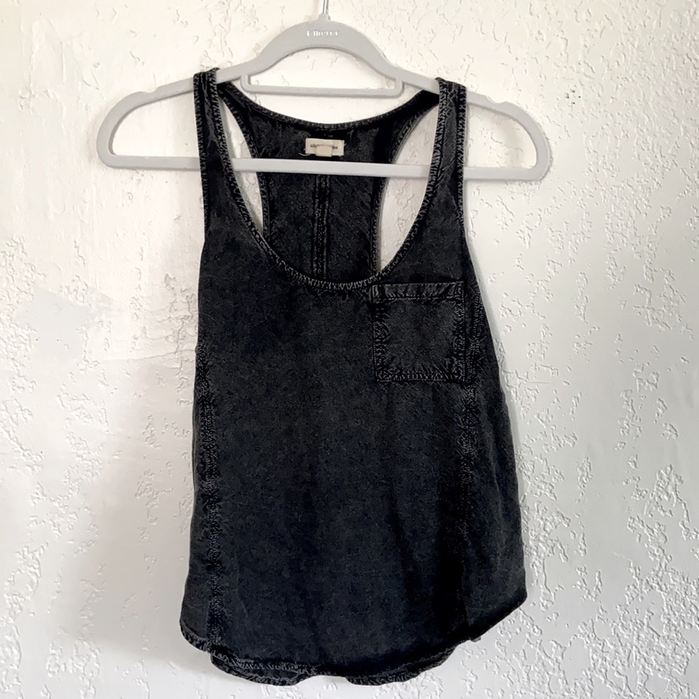 Silence + Noise black tank top, size small